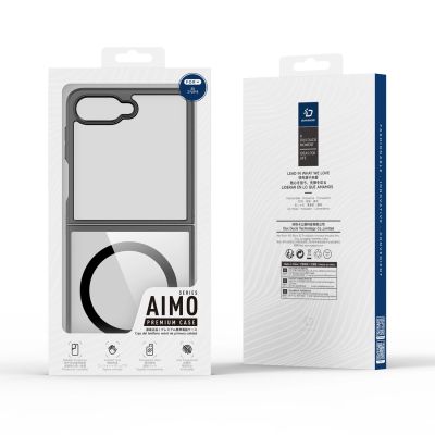 11. Dux Ducis Aimo Mag Case für Samsung Galaxy Z Flip 8, kompatibel mit MagSafe – Schwarz
