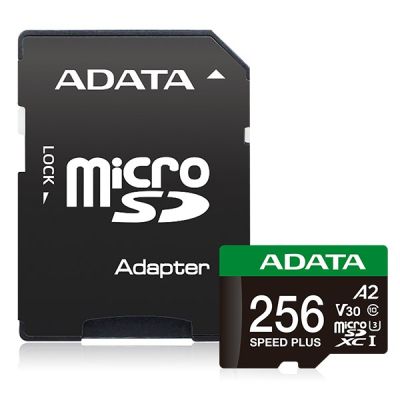 2. ADATA Speed Plus MicroSDXC 256 GB Klasse 3 UHS-I/U3 A2 V30
