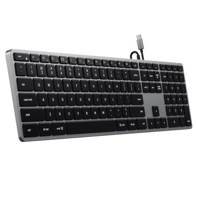 2. Satechi Slim W3 Tastatur mit Ziffernblock, USB-C (Space Grau), US-Version