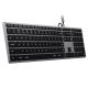 2. Satechi Slim W3 Tastatur mit Ziffernblock, USB-C (Space Grau), US-Version