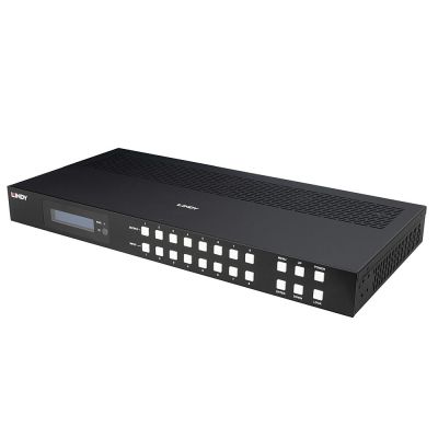 Lindy 38435 Matrix-Switcher AV-Matrix-Switcher mit integriertem Display
