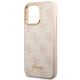 6. Guess 4G Vintage Gold Logo Hülle für iPhone 14 Pro – Rosa