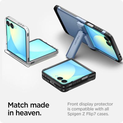 13. Spigen Glas.TR EZ Fit HD Panzerglas 2er-Pack für Samsung Galaxy Z Flip 7 - Transparent