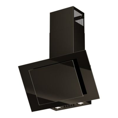 5. MAAN Vertikale Eco Duo Glashaube, schwarze Glasfront, 60 cm breit.