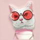 9. Nimmy Glasses Cool Cat iPhone 16 Hülle - Rosa