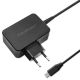 11. QOLTEC GaN-Ladegerät POWER PRO | 1x USB-C | 65 W | 5–20 V | 3–3,25 A | SCHWARZ