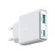 4. Joyroom JR-TCF14 20W USB-A USB-C Wandladegerät superdünn – Weiß