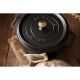 8. Staub Runder Gusseisentopf – 3,8 l, Schwarz