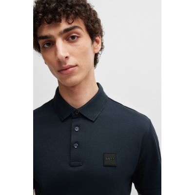 3. BOSS Parlay 143 BLU Herren Poloshirt Classic Regular Fit Marineblau (50515596-405)