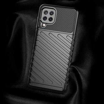 3. Thunder Case Flexibel Robuste Panzer Handyhülle TPU Schutzhülle für Samsung Galaxy A22 4G schwarz