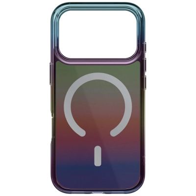 5. Uniq Iridescia Hülle für iPhone 17 Pro Magclick Charging - Mehrfarbig