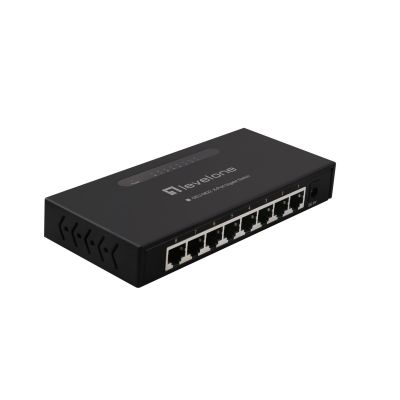 LevelOne GEU-0822 Netzwerk-Switch, unmanaged Gigabit Ethernet (10/100/1000), Schwarz
