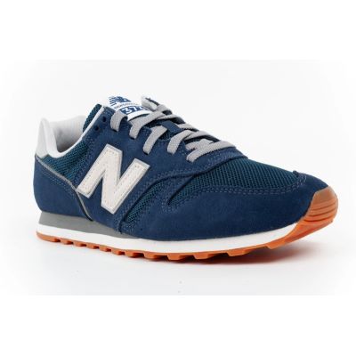 3. Herren-Sportschuhe New Balance 373, marineblaue Sneaker aus Leder