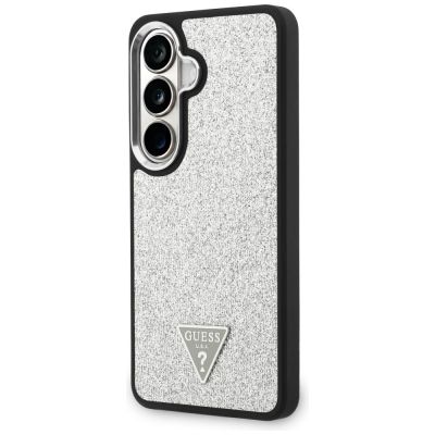 2. Guess Fixed Glitter Triangle MagSafe Hülle für Samsung Galaxy S26+ - Silber
