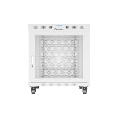 8. LANBERG LCD-Standschrank 19" 15U 800x1000 GRAU PERFORATIONSTÜR (FLACHVERPACKT)