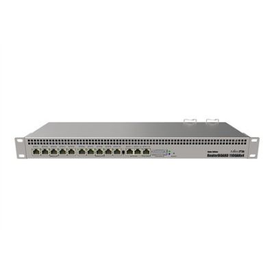 19. Mikrotik RB1100AHx4 Dude Edition Router (RB1100Dx4) – Anzahl Ethernet-Ports: 13; Architektur: ARM 32-Bit; CPU-Kerne: 4