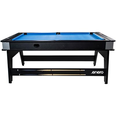 17. 4-IN-1 MULTIGAMING-TISCH: BILLARD-TISCH, TENNISANSCHLUSS, ESSTISCH 189 x 94,1 x 81,3 cm ENERO
