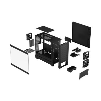 12. Fractal Design Pop Air Black TGClear Tint Hülle
