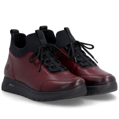 4. Gefütterte Damen-Ankle-Boots aus Leder, bordeauxrot, Remonte Rieker D2V06-35