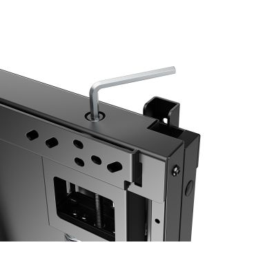 9. Zubehör – Halterung – oben/unten – für interaktive Fernseher – Kunststoff, Edelstahl, Aluminium – (55–86 Zoll) – Wandmontage