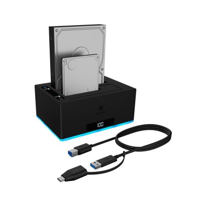 2. ICY BOX IB-127CL-U3 USB 3.2 Gen 1 (3.1 Gen 1) Typ-B Schwarz