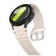 3. Tech-Protect Silikon-Sportarmband für Samsung Galaxy Watch 4/5/5 Pro/6/7/FE – Beige