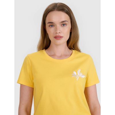 Damen T-Shirt mit normalem Aufdruck 4F 4FRSS25TTSHF2693-71S