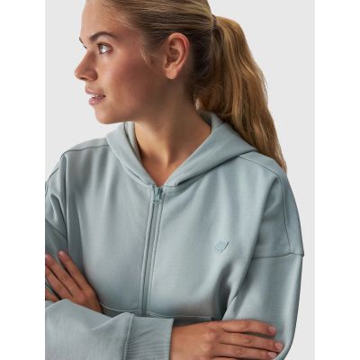 5. Damen-Kapuzensweatshirt mit Reißverschluss 4F 4FWAW24TSWSF1306-47S