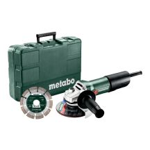 METABO Winkelschleifer 125 W 850-125 Set + Diamantscheibe Koffer