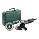 METABO Winkelschleifer 125 W 850-125 Set + Diamantscheibe Koffer