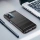 14. Carbon Case für Xiaomi Poco F4 5G flexible Silikon-Carbon-Hülle schwarz