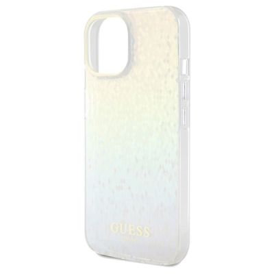 6. Guess IML Faceted Mirror Disco Iridescent Hülle für iPhone 14 / 15 / 13 – mehrfarbig