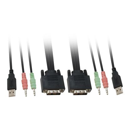 2. LevelOne KVM-0260 KVM-Switch Schwarz, Grau