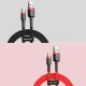 17. Baseus Cafule Cable durabel Kabel mit Nylon geflochtenes Ladekabel USB / micro USB 2A 3M schwarz-grau (CAMKLF-HG1)