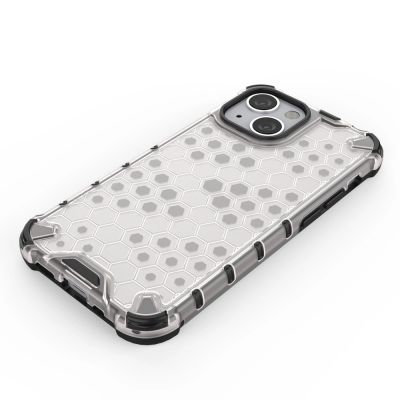 5. Honeycomb Handyhülle Schutzhülle mit TPU Rahmen für iPhone 13 mini blau