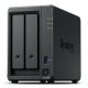 Synology DS725+ NAS, Tower, 2x 2,5"/3,5" SATA + 2x M.2 2280 NVMe SSD; AMD Ryzen R1600; 4 GB DDR4 (max. 32 GB), 1x 1-GbE RJ-45, 1x 2,5-GbE RJ-45, 1x USB 3.2, 65-W-Netzteil