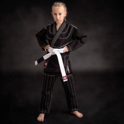 12. BJJ Kimono / GI für Kinder Schwarz + GRATIS Gürtel - X-SERIES M0