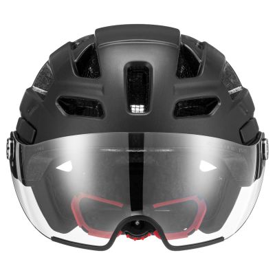 4. UVEX Finale Visier-Fahrradhelm 56-61 cm, schwarz matt