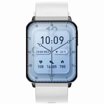 7. Smartwatch Gravity Weiß Schwarz 2 Armbänder GT17-8