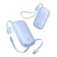 2. Baseus EnerFill FC21 Qpow 3 Ultra 10000mAh 45W Powerbank mit abnehmbarem USB-C-/ Lightning Kabel – Blau