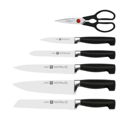 17. ZWILLING Four Star 35145-007-0 Selbstschärfendes Messerset, 7-teilig, Schwarz