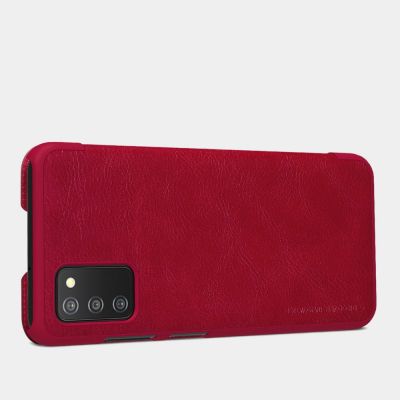11. Nillkin Qin Lederholsterhülle für Samsung Galaxy A03s schwarz