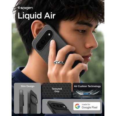 7. Spigen Liquid Air Google Pixel 11 Pro Hülle – Mattschwarz