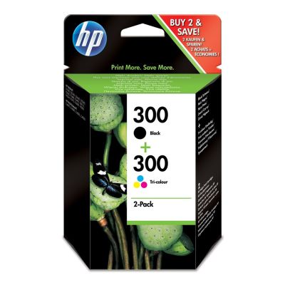 14. HP 300 Original Tintenpatronen, 2er-Pack: Schwarz/Dreifarbig