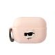 Karl Lagerfeld KLAP2RUNCHP AirPods Pro 2 Cover pink/pink Silikon Choupette Head 3D