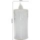 30. Dekorative Kerzen, 3 Stück, transparent, warmweiß, 1 LED