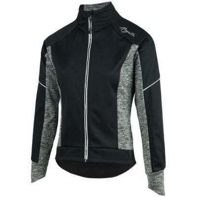 Rogelli CARLYN 2.0 Damenjacke, schwarz und grau, Größe M