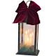 LED-Adventslaterne, 30 cm, 3 Kerzen