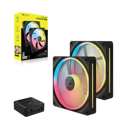 3. Corsair iCUE LINK LX140-R RGB PWM Lüfter 2er-Pack