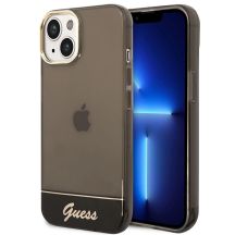 Guess GUHCP14SHGCOK iPhone 14 6.1 "schwarz / schwarz Hardcase Durchscheinend